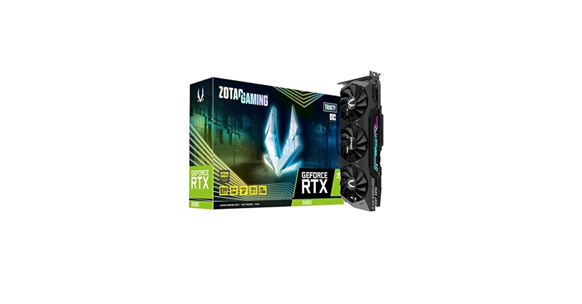PCパーツ ZOTAC GEFORCE RTX 3080 10GB GDDR6X Amazon.com: ZOTAC GAMING GeForce RTX 3080 Trinity OC 10GB